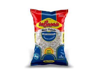 MAIZ SAN BERNARDO PELADO BLANCO 1 KG