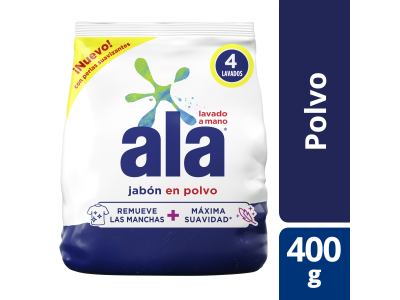 JABON EN POLVO ALA REGULAR 400 GR