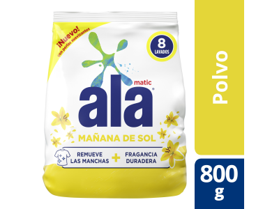 JABON EN POLVO ALA MATIC SOL 800 GR