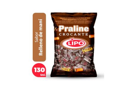 CARAMELOS LIPO BASTON PRALINE CROCANTE 907 gr