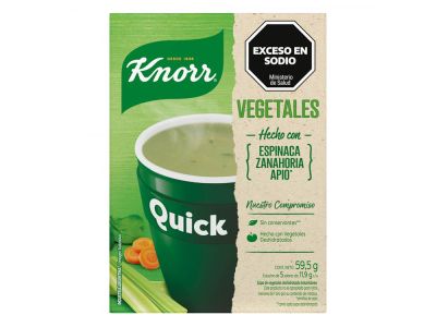 SOPA KNORR QUICK VEGETALES 85 GR