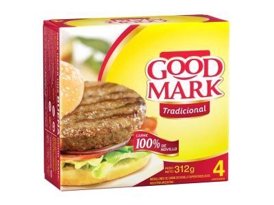 HAMBURGUESA GOOD MARK ESTUCHE 4 UN