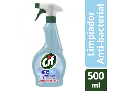 LIMPIADOR CIF ANTIBACTERIAL GATILLO 500 CC