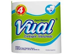 PAPEL HIGIENICO VUAL ECOLOGICO 4X30 MT