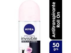 ANTITRANSPIRANTE FEMENINO NIVEA ROLL ON INVISIBLE BLACK Y WHITE 50 ML