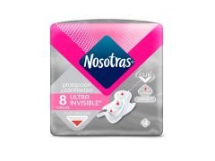TOALLITAS FEMENINAS NOSOTRAS ULTRA INVISIBLE 8 UN