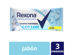 JABON DE TOCADOR REXONA COTON FRESH 3X120 GR