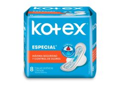 TOALLITAS FEMENINAS KOTEX ESPECIAL 8 UN