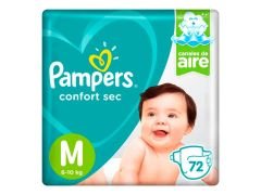 PAÑAL PAMPERS DRY MES GRANDE 72 UN