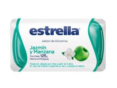 JABON DE TOCADOR ESTRELLA GLICERINA JAZMIN Y MANZANA 125 gr