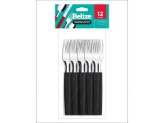 TENEDOR SIMONAGIO PLASTICO NEGRO 12 UN 